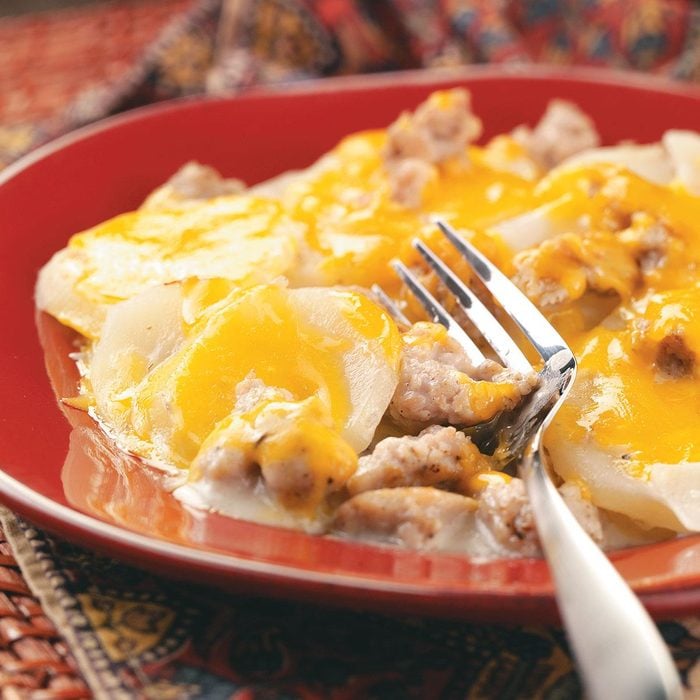 Slow Cooker Sausage and Potato Casserole